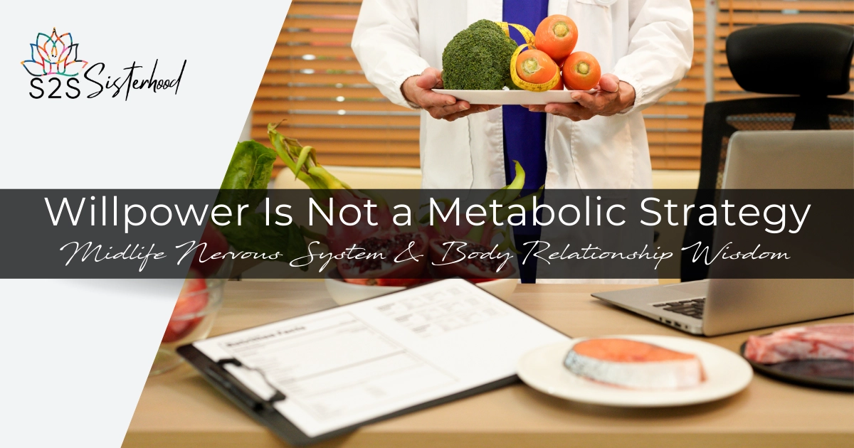 Willpower Is Not a Metabolic Strategy